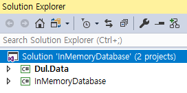 인메모리 데이터베이스 연습용 솔루션 구성